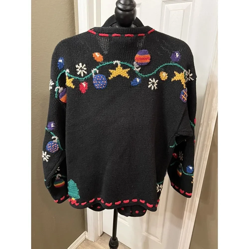 Northern Isles Knitted By Hand‎ Size Large Christmas Sweater